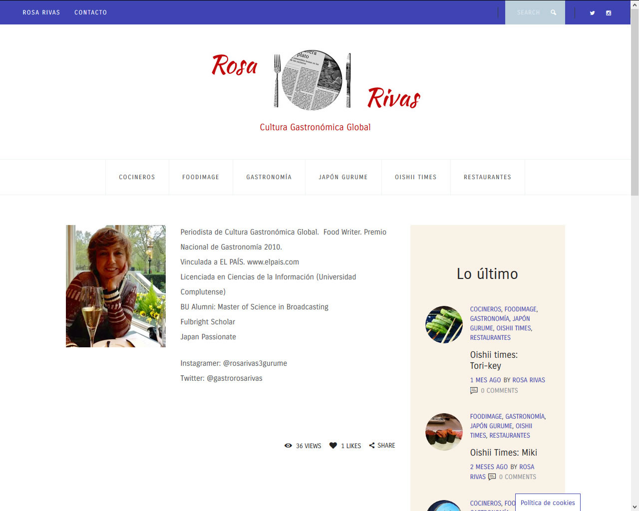 Proyectos - Rosa Rivas